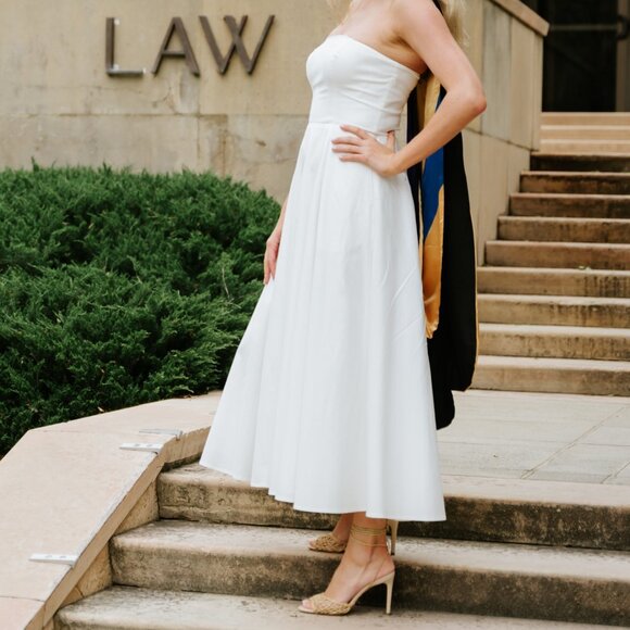 Reformation Astoria Dress in White (Size 4) | Worn once, in perfect condition - Picture 3 of 3